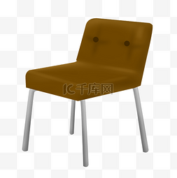 创意木质椅子图片_黄色的椅子装饰插画
