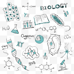 手绘线描装饰图片_手绘教育学科装饰底纹