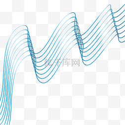 不规则线条波浪几何