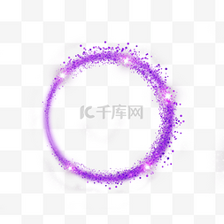 环形glitter紫色颗粒感抽象边框