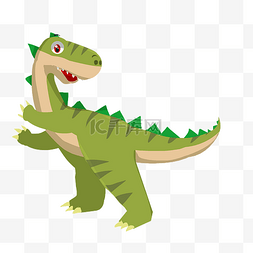 低头恐龙图片_绿色恐龙动物