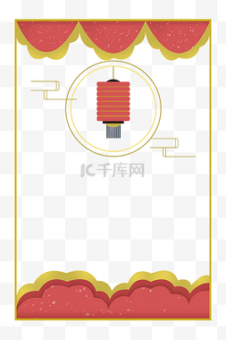 中秋节节日中秋佳节红色中国风剪