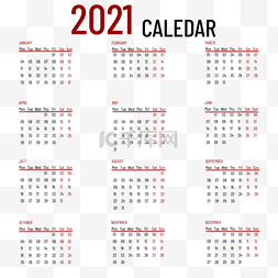 红挂历图片_2021calendar2021年历