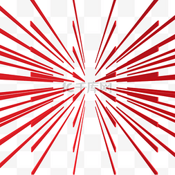 红色立体线条图片_红色立体放射线条