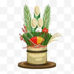 日本新年卡通kadomatsu