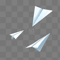 白色的纸飞机