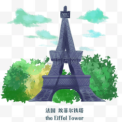 埃菲尔铁塔封面图片_旅游城市巴黎埃菲尔