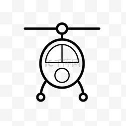 飞机图片_扁平化直升机