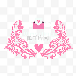 婚礼logo图片_婚礼logo粉色欧式