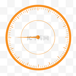 表盘指针图片_橘黄色圆形仪表盘