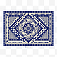 青花瓷古典花纹地毯