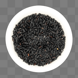 紫薯黑米图片_圆形小碗黑米