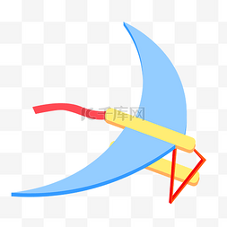蓝色滑翔伞
