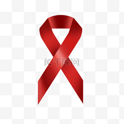 艾滋病红丝带图片_艾滋病防治国际性标志
