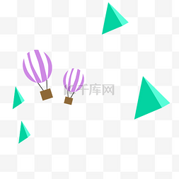 彩色漂浮气球图片_漂浮元素