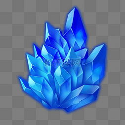 蓝色素材素材下载图片_原画游戏蓝色水晶