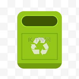 创意绿色垃圾桶
