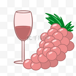 水果葡萄红酒
