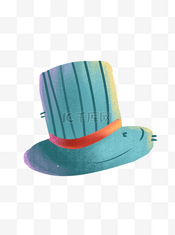 蓝色小丑绅士魔术帽