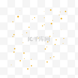 粒子漂浮图片_黄色粒子点不规则漂浮