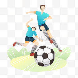 运动健身踢足球男孩运动素材