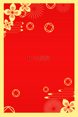 春节背景2021图片_新年春节底纹边框