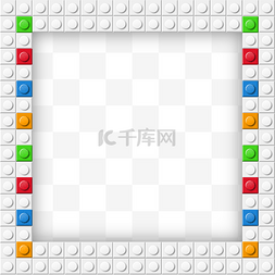 边框礼物素材图片_乐高边框