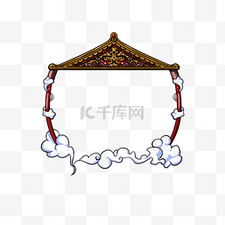 边框纹理中国风传统宫殿边框
