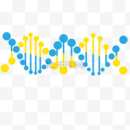 点点DNA双螺旋结构