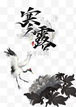 仙鹤图片_寒露节气