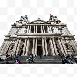 英国大教堂图片_伦敦圣保罗大教堂正厅全景