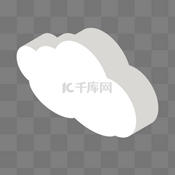天气风景矢量图图片_白色圆弧白云元素