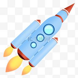 喷火火箭图片_蓝色火箭发射
