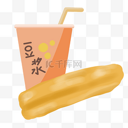 热乎乎豆浆图片_美味豆浆油条