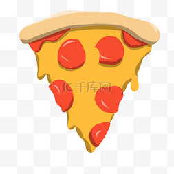 披萨的插画图片_美味的披萨装饰插画