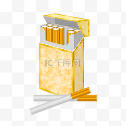 免扣卡通烟盒黄色