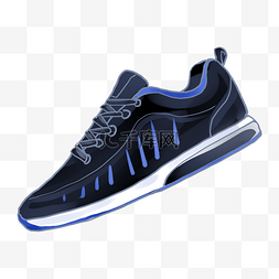 蓝黑鞋子运动鞋
