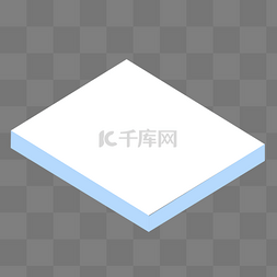 立体方块简约图片_蓝色白色立体方块