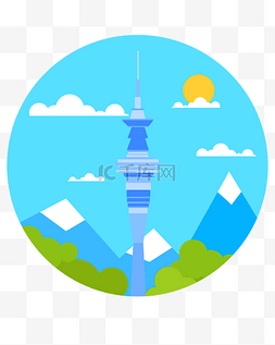 天空塔图片_新西兰天空塔