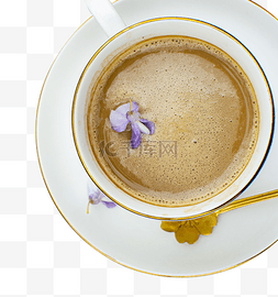 咖啡紫藤花