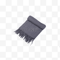 围巾灰色图片_灰色围巾冬季保暖
