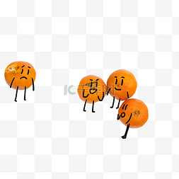合成水果图片_被孤立的橘子