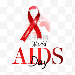 红渐变丝带图片_world aids day世界红丝带