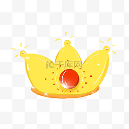 黄色生日皇冠