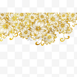 金色婚礼花纹