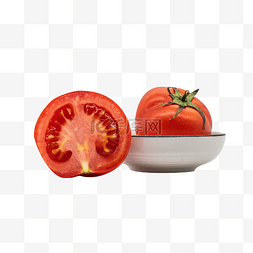 切开番茄蔬菜