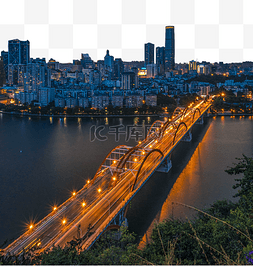 城市夜景桥图片_文惠桥夜景