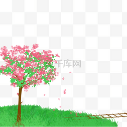 樱花树图片_旅游景点樱花树吊桥