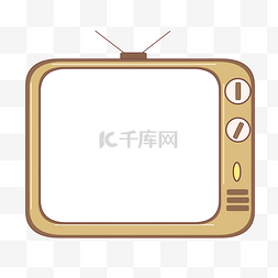 卡通电视机的图片图片_古老的电视机边框