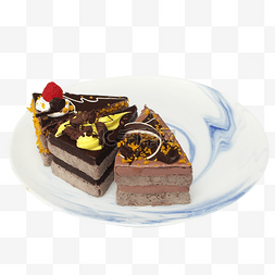 巧克力慕斯蛋糕拼盘